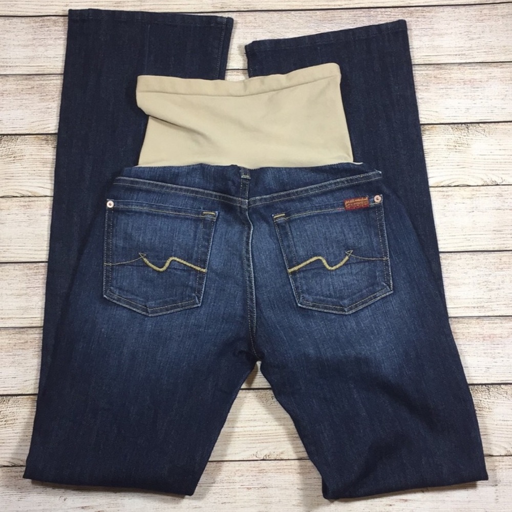 7 for all mankind maternity jeans size 28